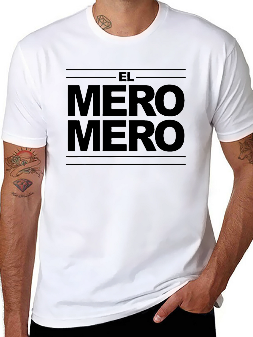 El Mero Mero Graphic Tee - Bold Black Print