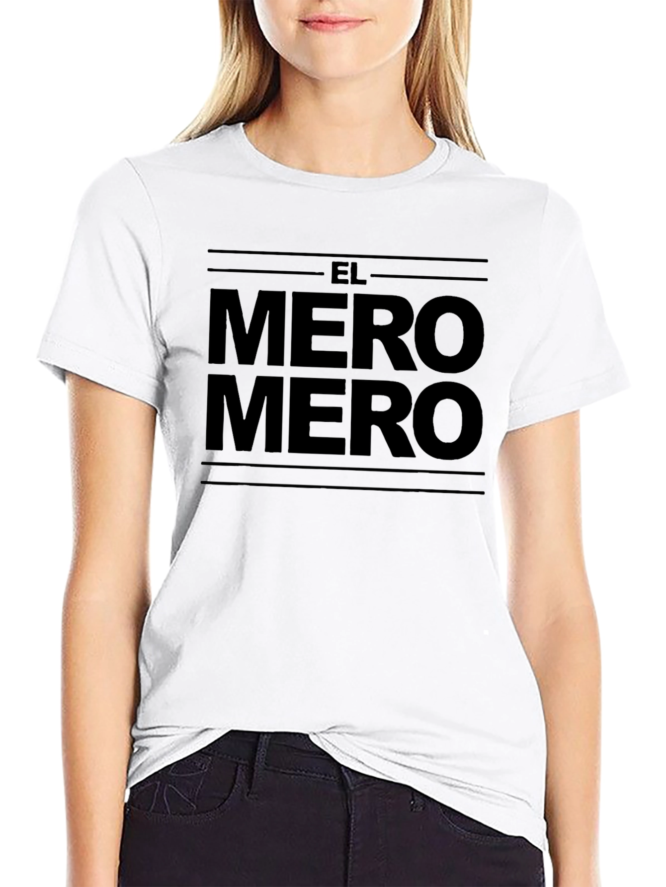 El Mero Mero Graphic Tee - Bold Black Print