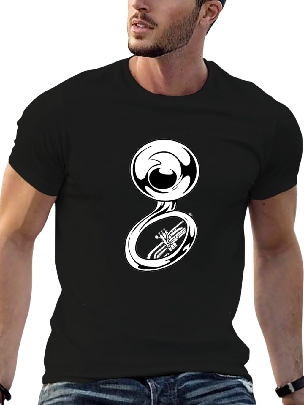Sousaphone Graphic Tee - Musical Instrument T-Shirt