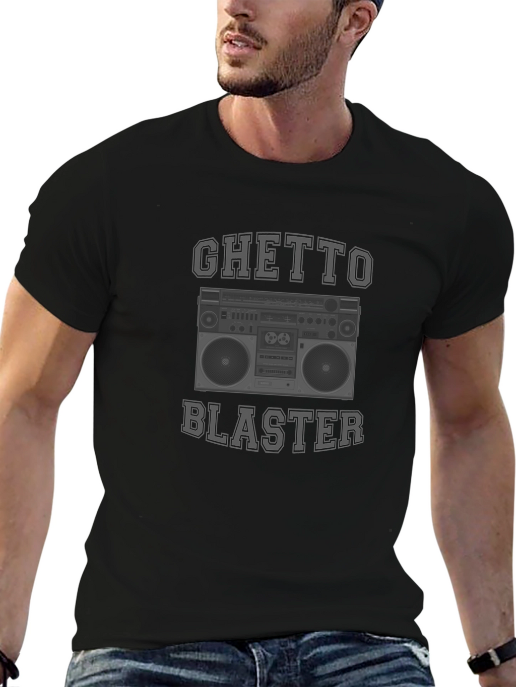Ghetto Blaster Boombox Graphic T-Shirt