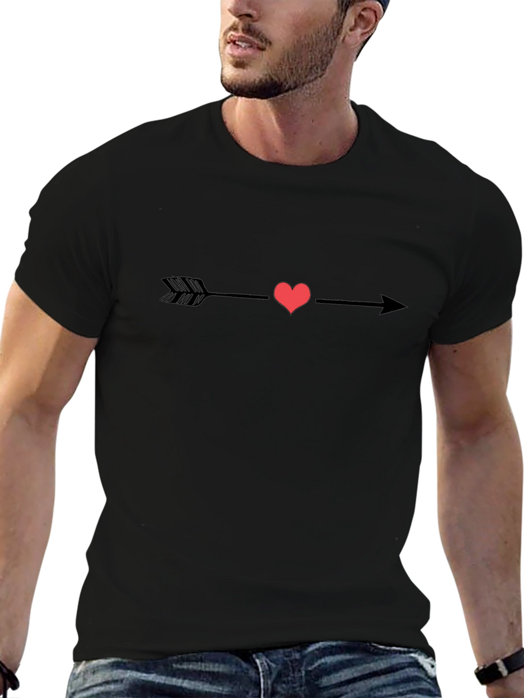 Heart Arrow Graphic Tee - Love & Style
