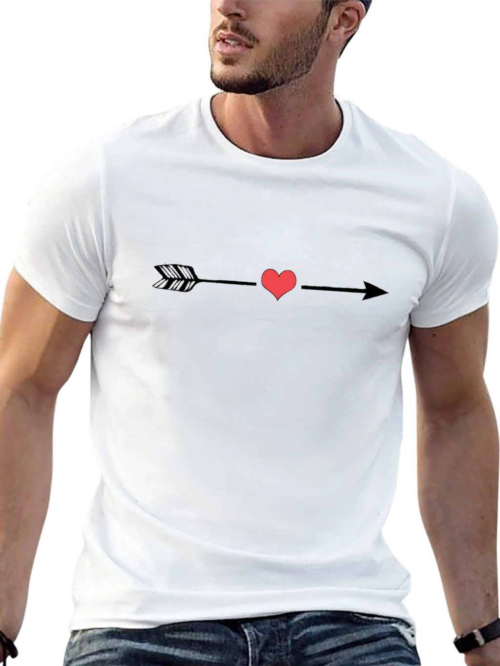 Heart Arrow Graphic Tee - Love & Style