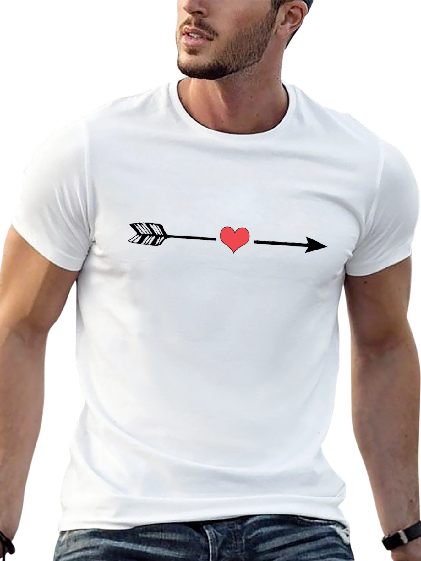 Heart Arrow Graphic Tee - Love & Style