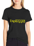 Unplugged Acoustic Sound Black T-Shirt