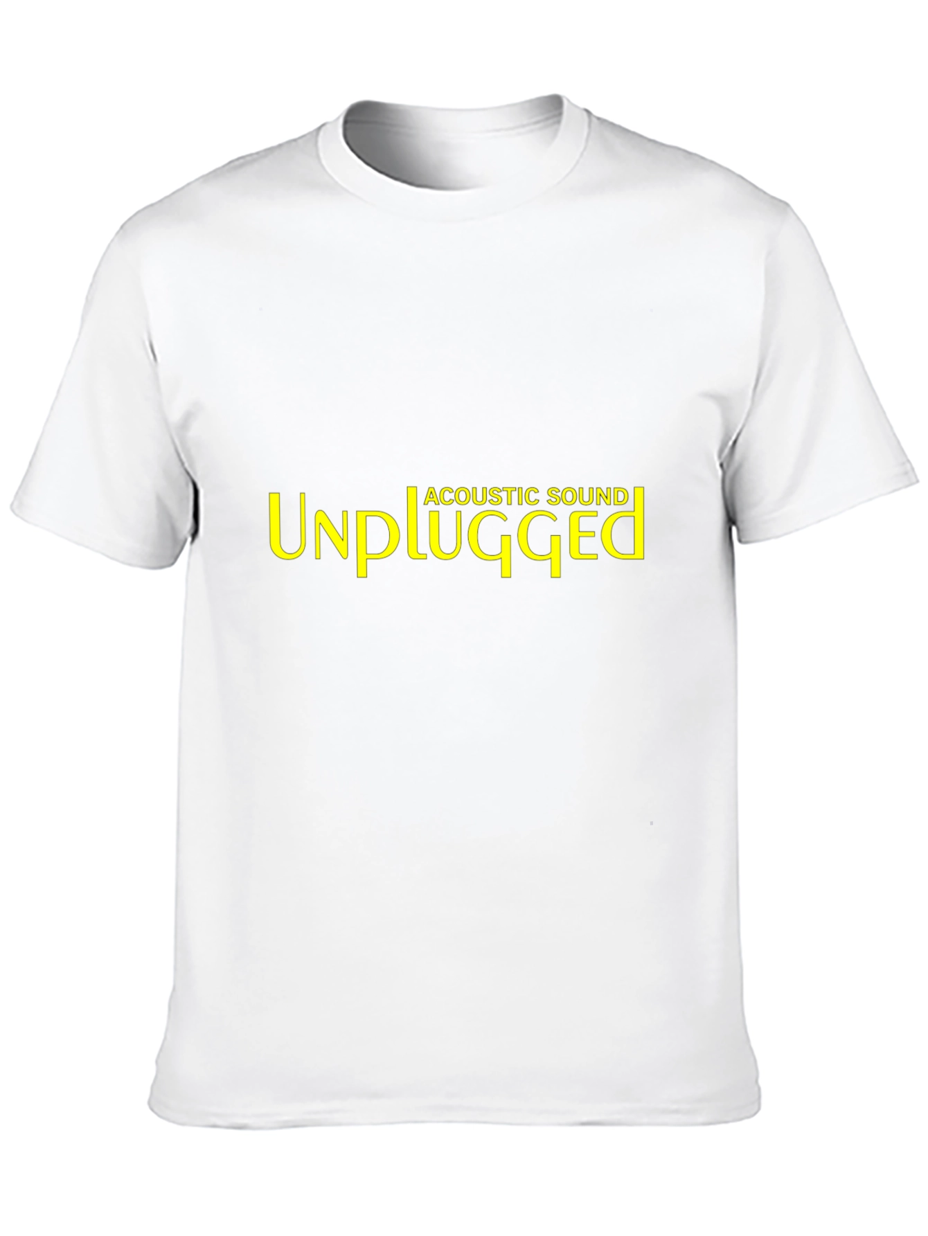 Unplugged Acoustic Sound Black T-Shirt