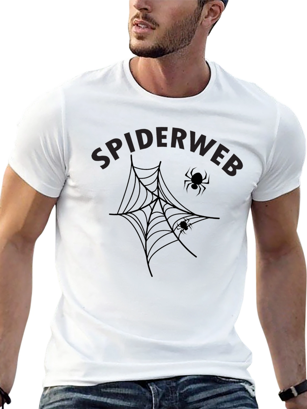 Spiderweb Graphic Tee - Halloween Fashion