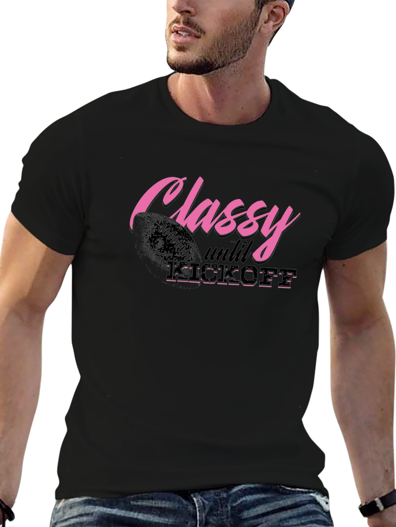 Classy Until Kickoff Graphic Tee