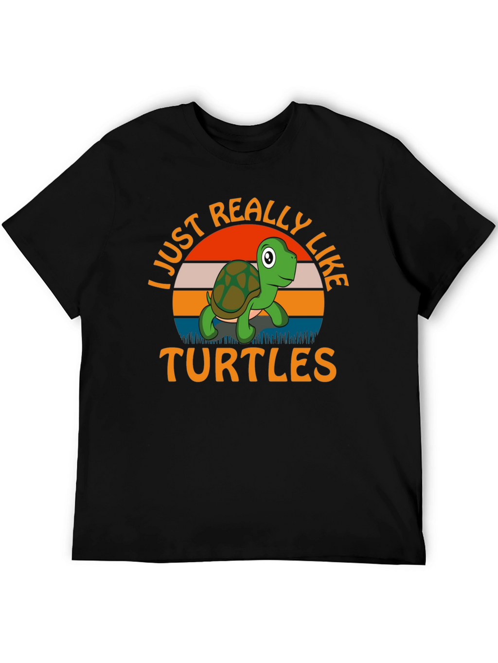 I Just Really Like Turtles Graphic Tee