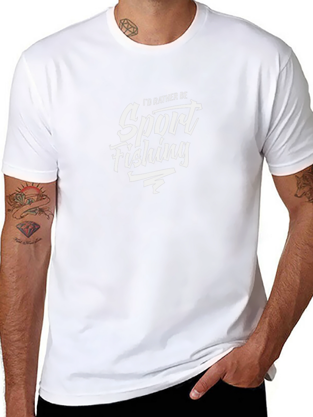 Sport Fishing T-Shirt - Mens Black Tee