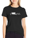 RV Heartbeat T-Shirt - Camping Lover Tee