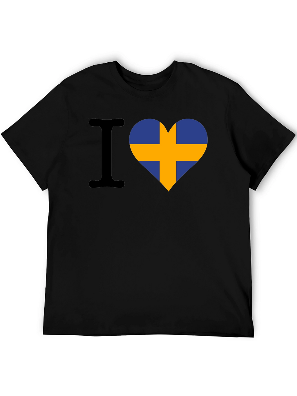 I Love Sweden T-Shirt - Swedish Flag Heart Tee