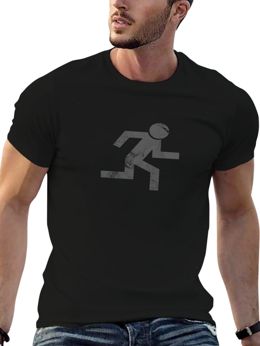 Retro Runner Graphic Tee - Classic Style