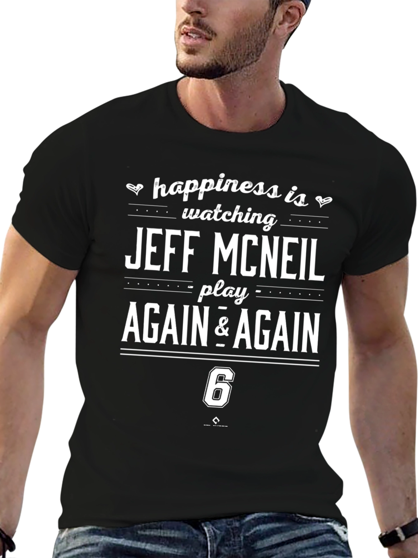 Jeff McNeil Fan T-Shirt - Happiness Is Watching