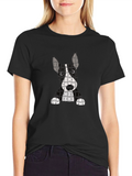 Puzzle Dog Graphic T-Shirt
