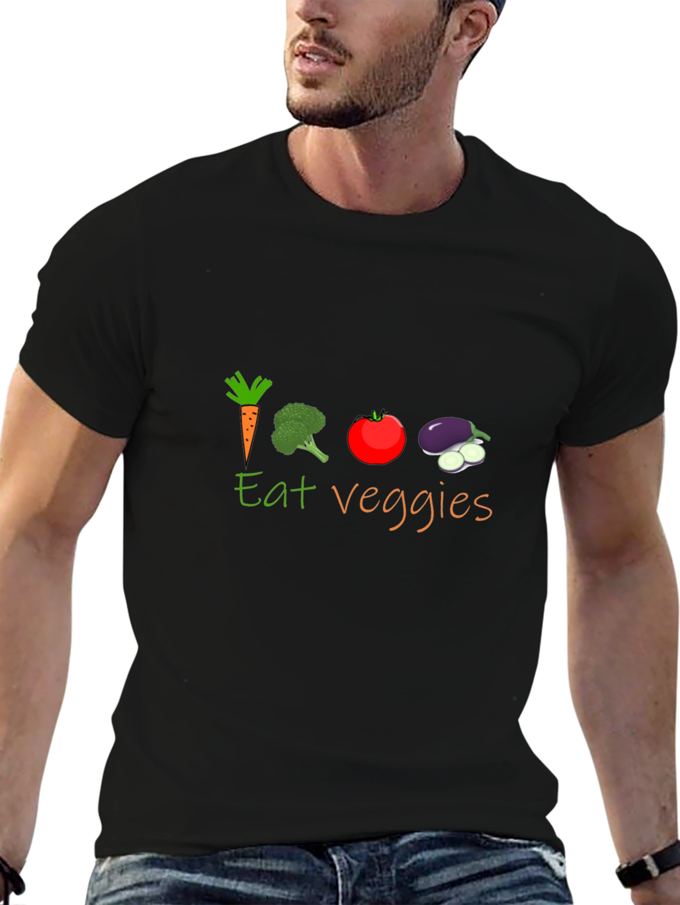 Eat Veggies Graphic T-Shirt