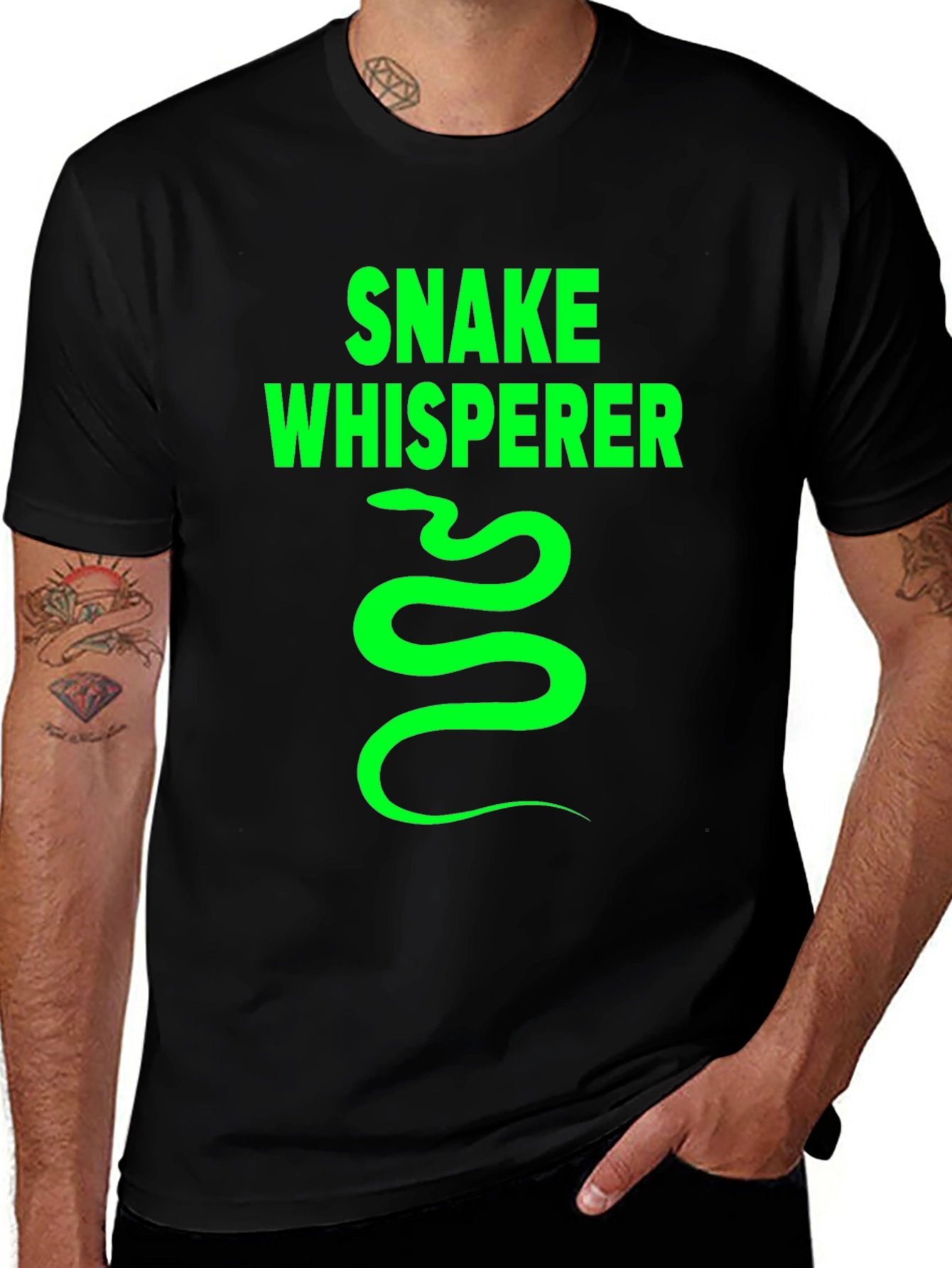 Snake Whisperer Graphic T-Shirt - Mens