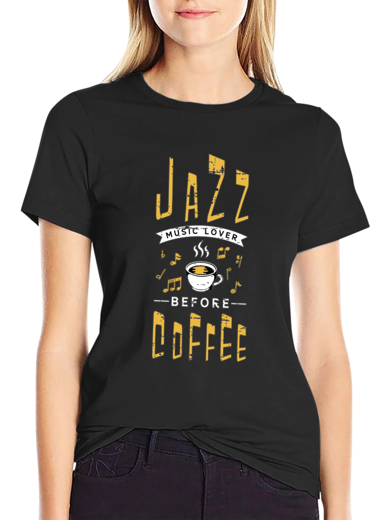 Jazz Music Lover Coffee T-Shirt