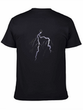 Lightning Bolt Graphic Tee - Mens Black T-Shirt