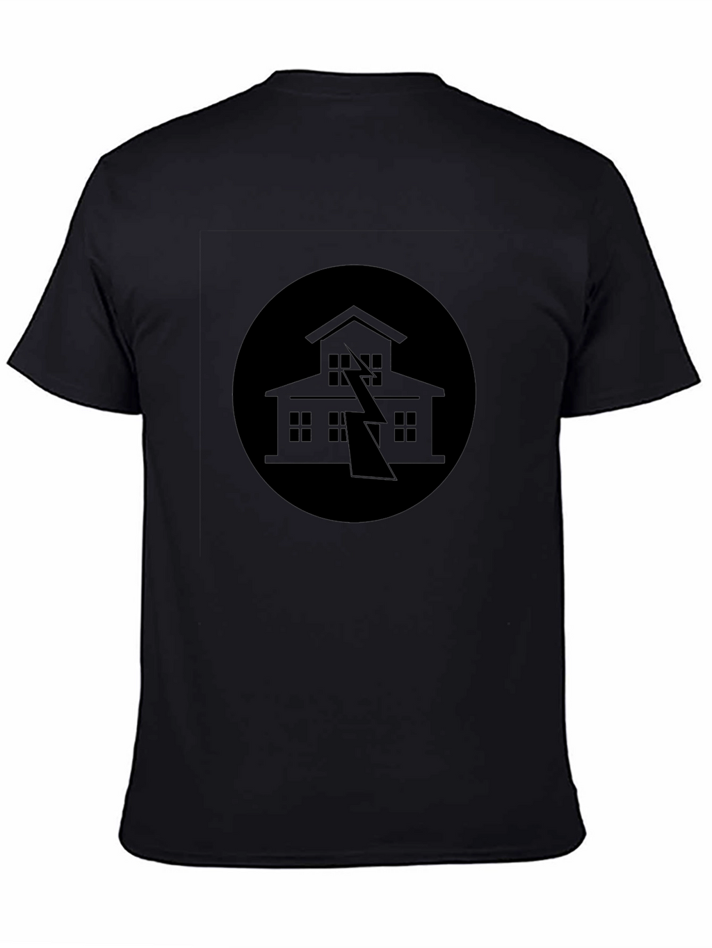 Striking Black T-Shirt with Bold Graphic Design