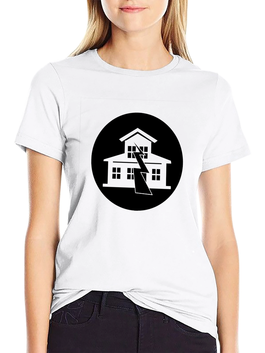 Striking Black T-Shirt with Bold Graphic Design