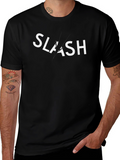 Slash Graphic Black T-Shirt