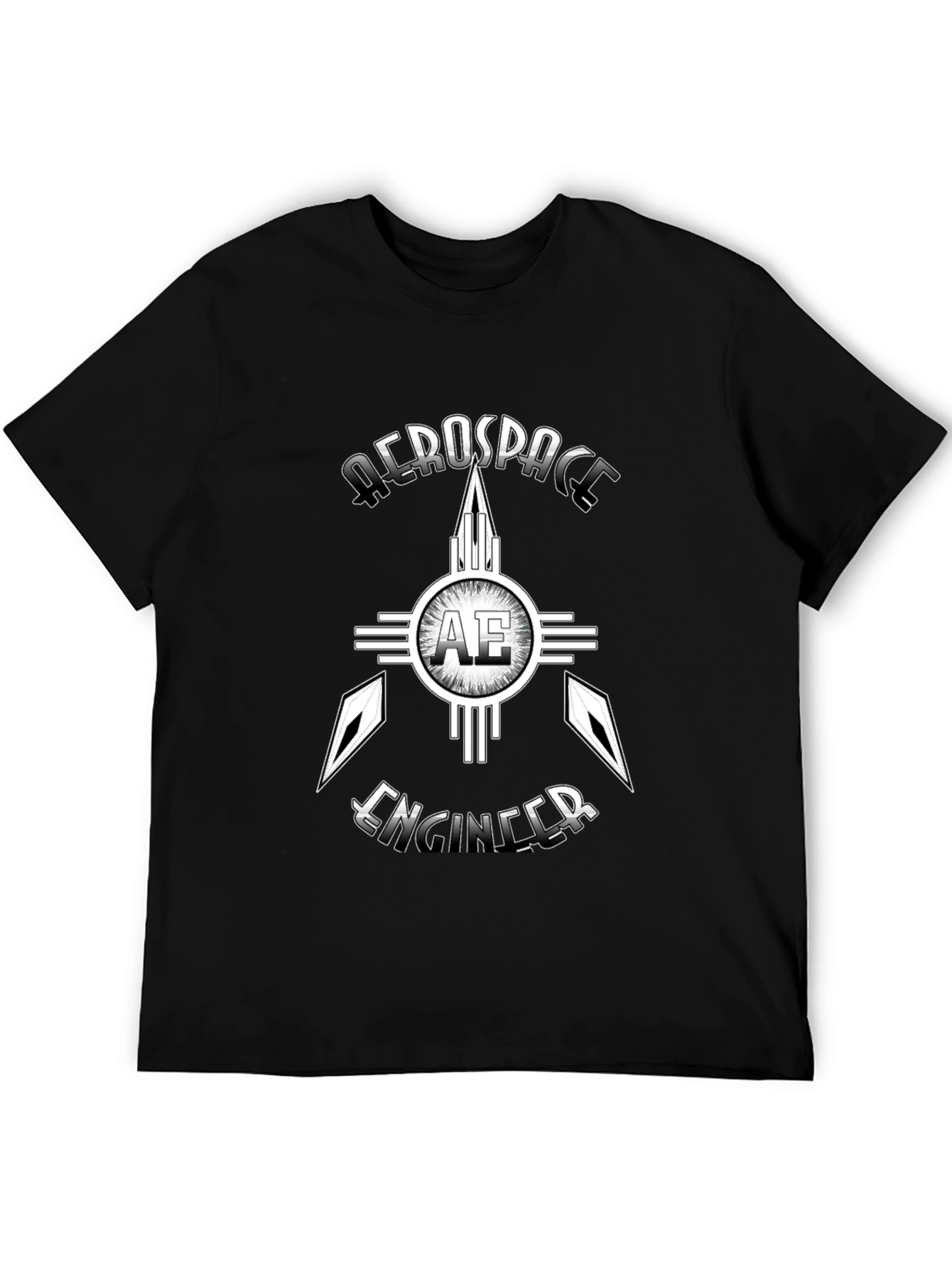 Aerospace Engineer Graphic T-Shirt - Black
