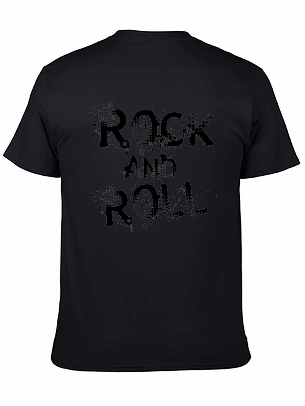 Rock and Roll Graphic Tee - Black