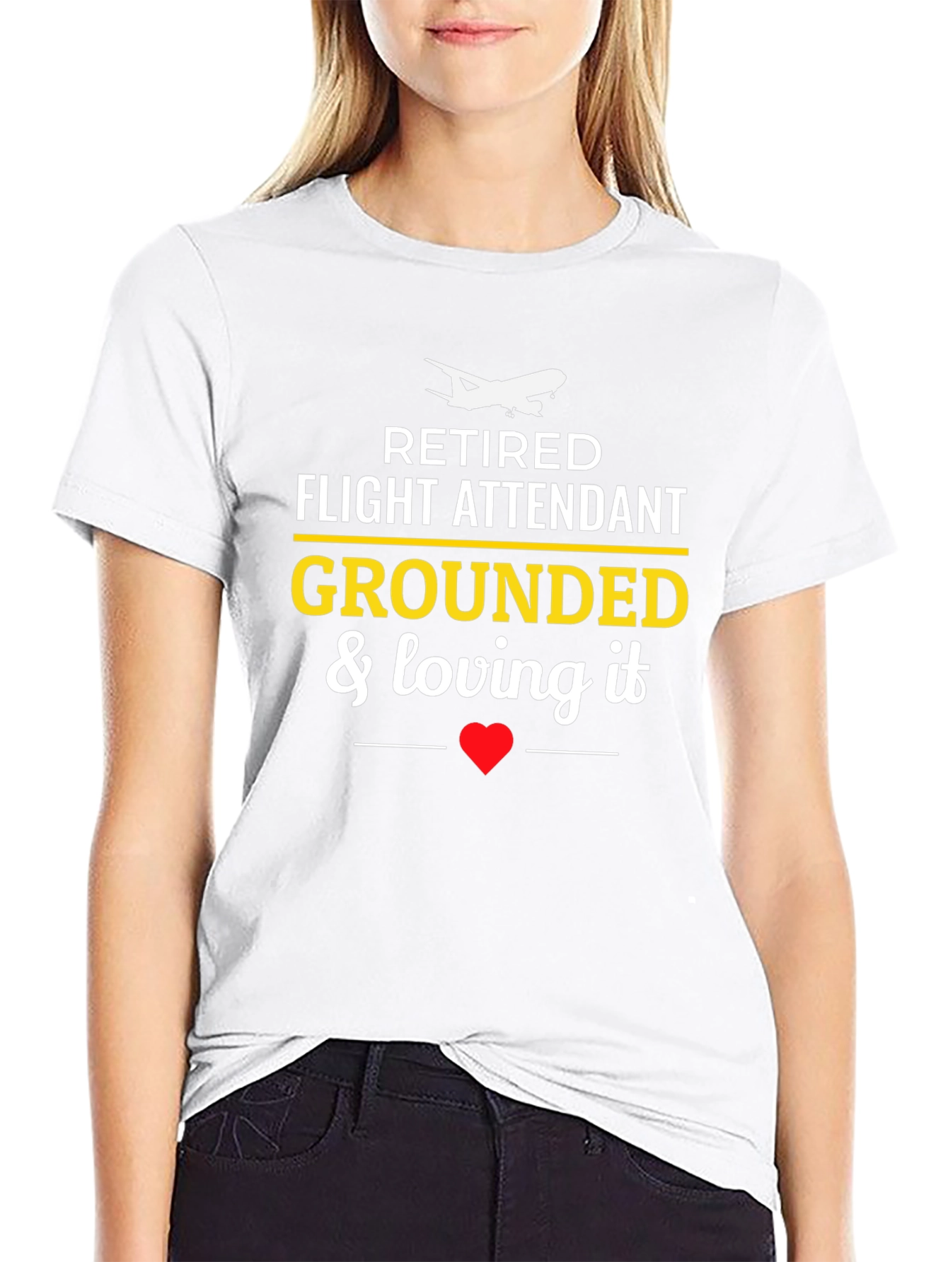 Retired Flight Attendant Grounded T-Shirt
