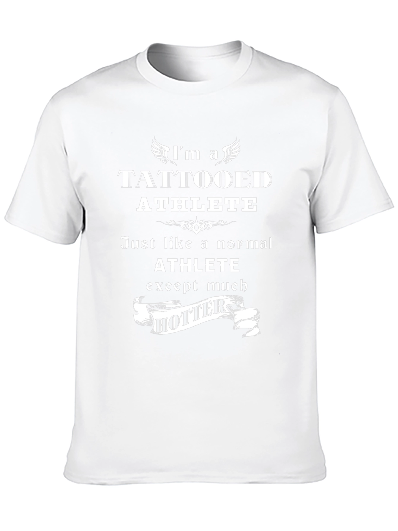 Tattooed Athlete Black Graphic T-Shirt