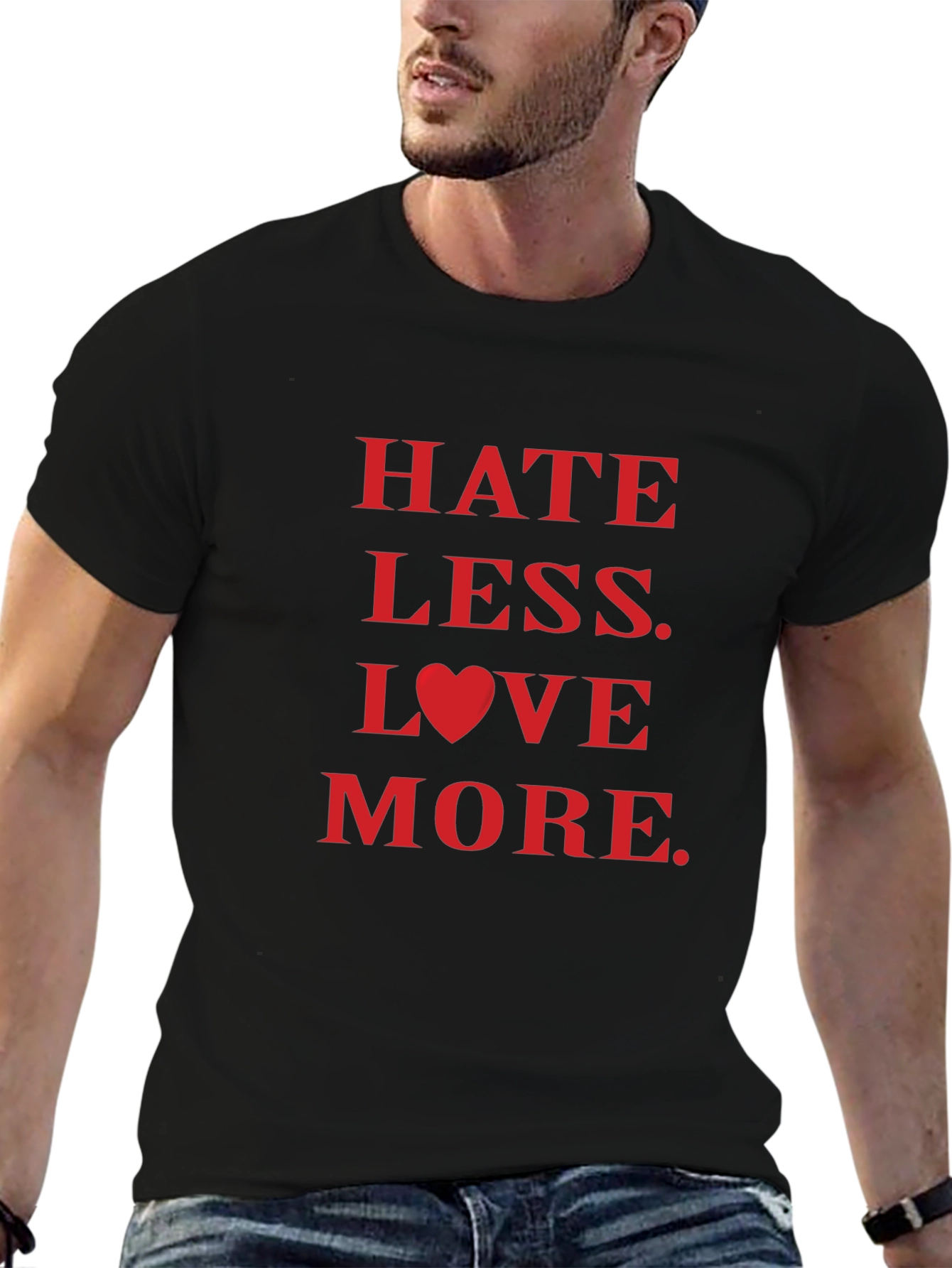 Hate Less Love More Graphic Tee