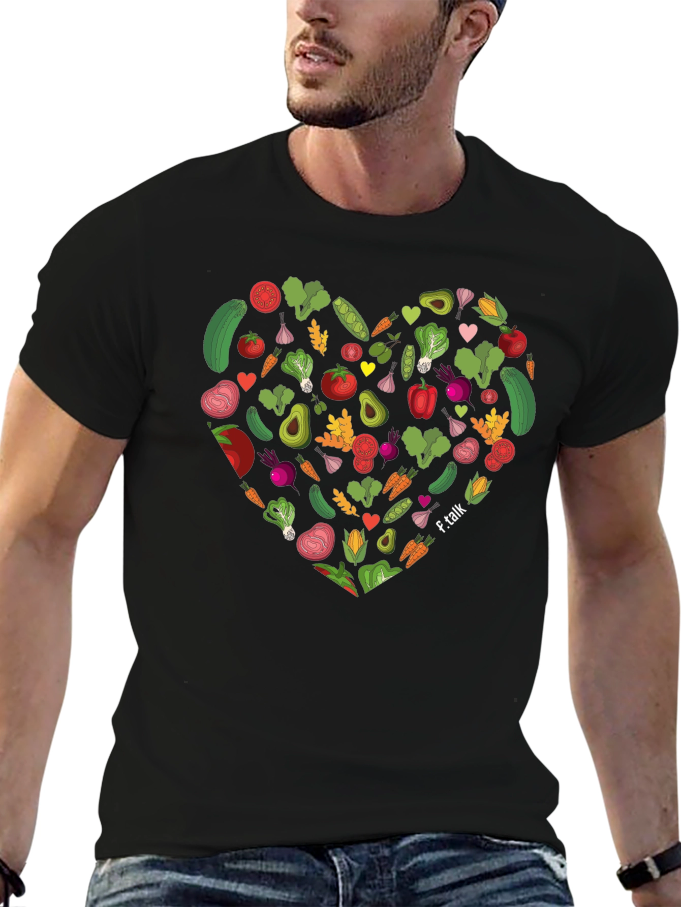 Vegetarian Heart T-Shirt - Healthy Living Tee