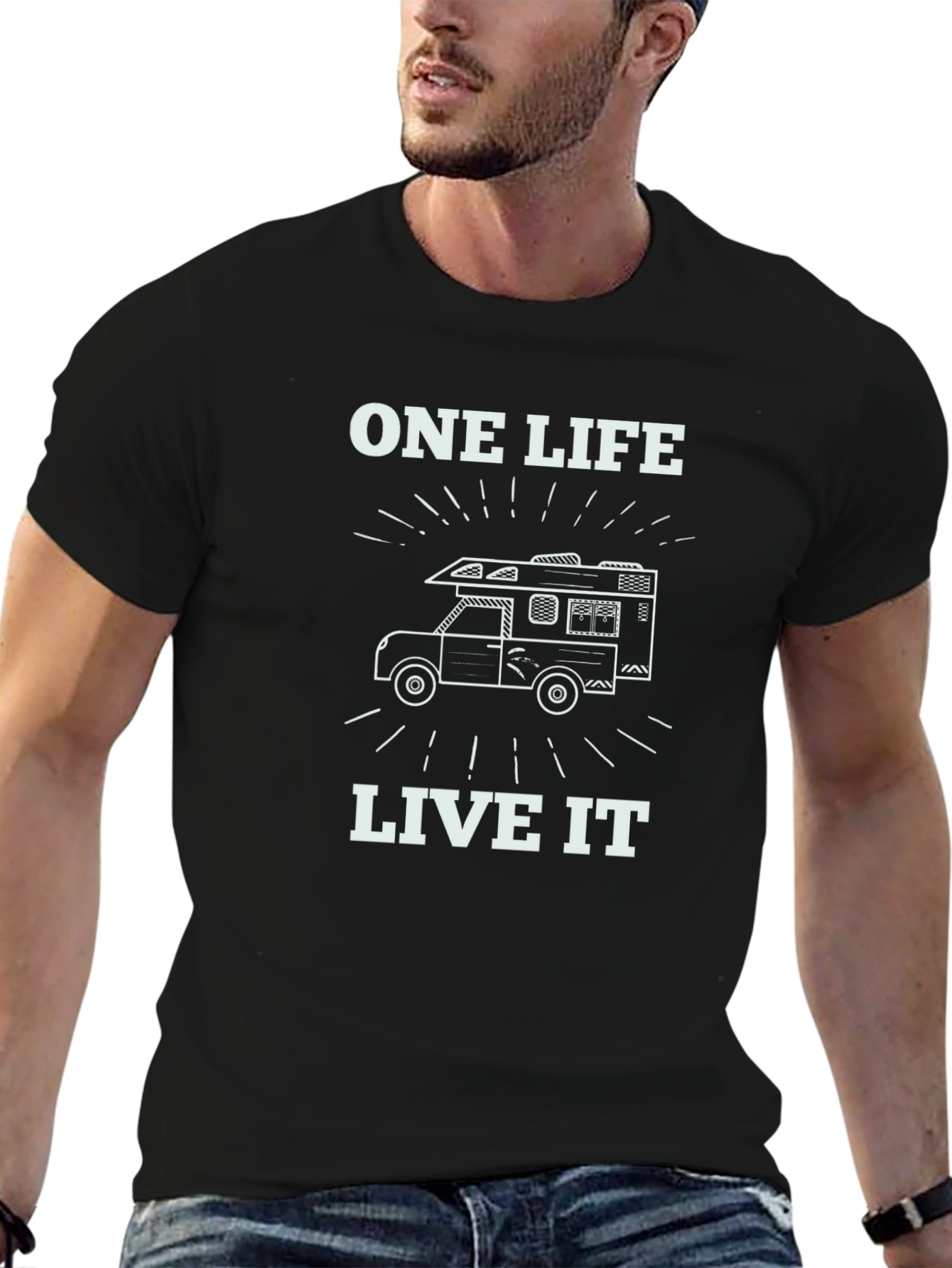 One Life Live It Camping RV T-Shirt