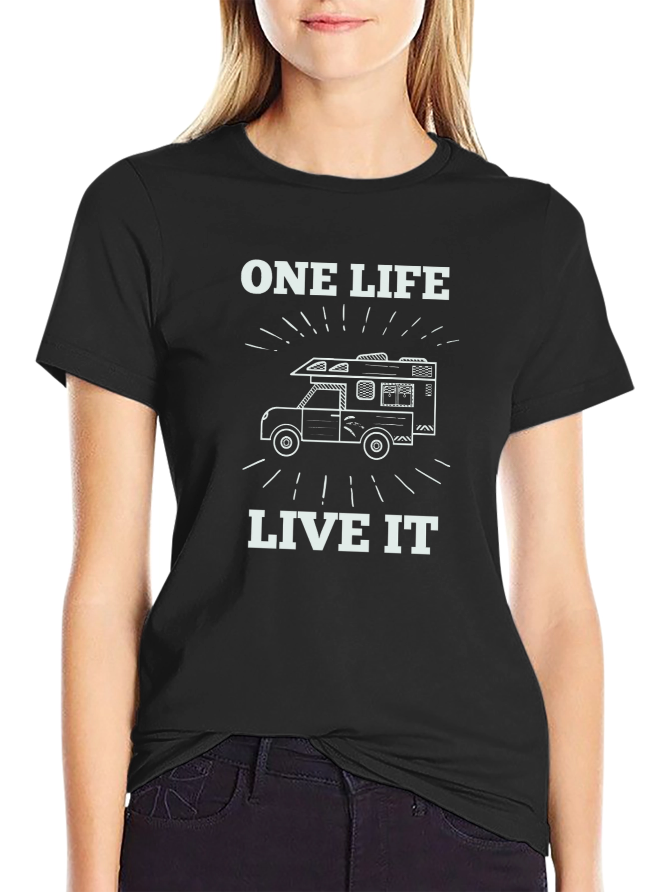 One Life Live It Camping RV T-Shirt
