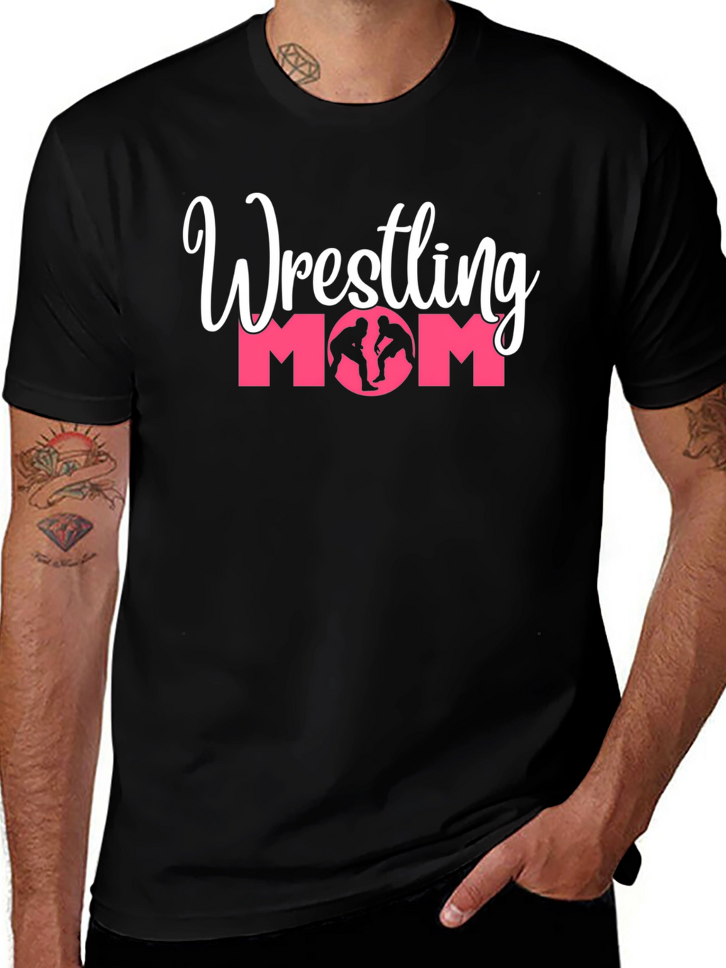 Wrestling Mom Graphic T-Shirt