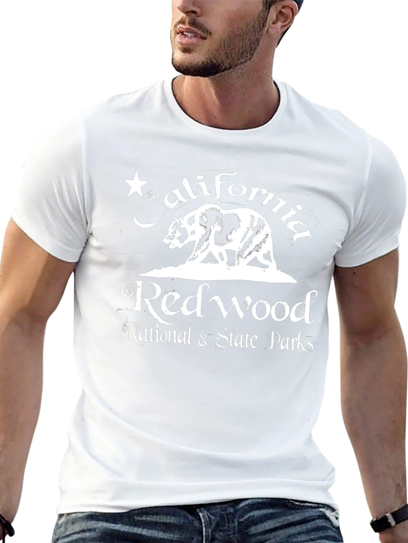 California Redwood National Parks Black T-Shirt