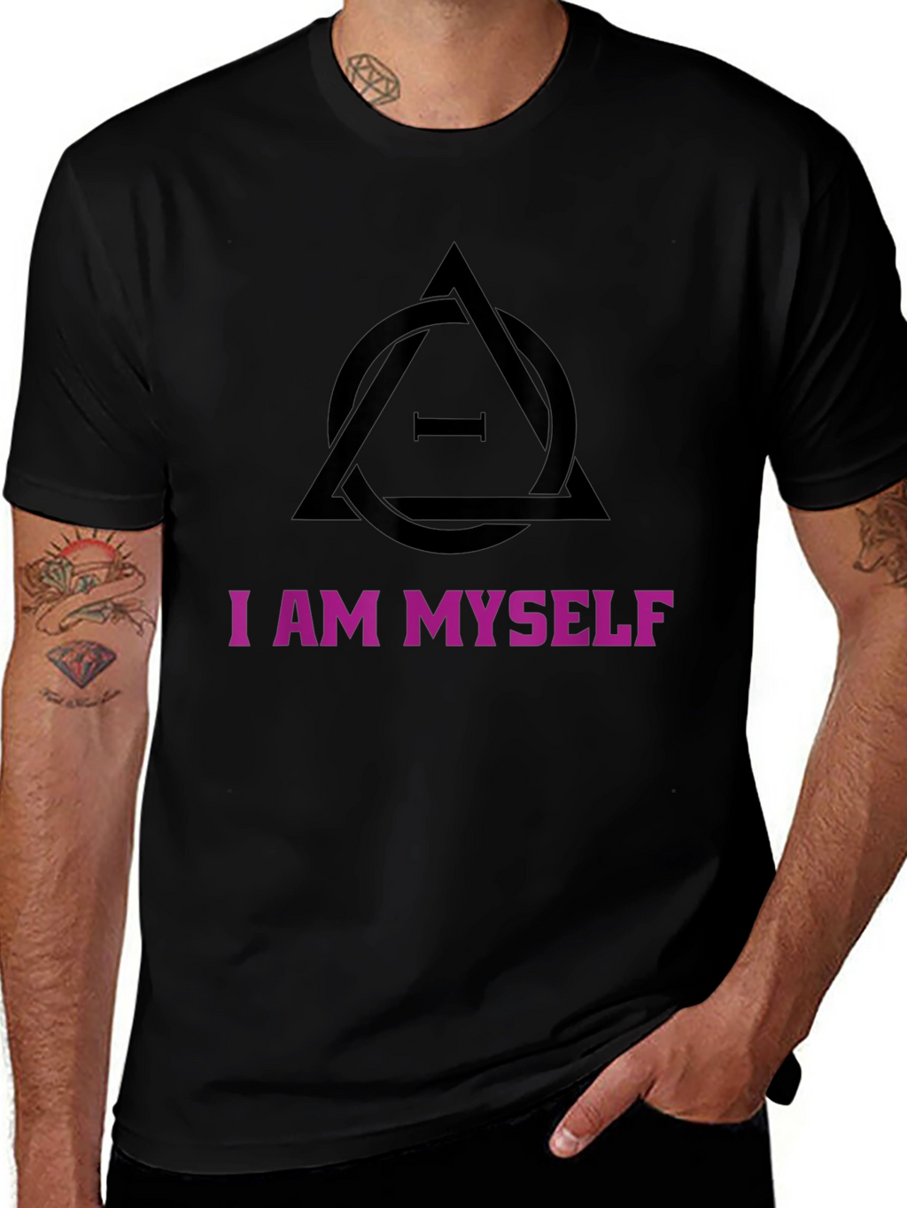 I Am Myself Graphic Tee - Stylish & Unique