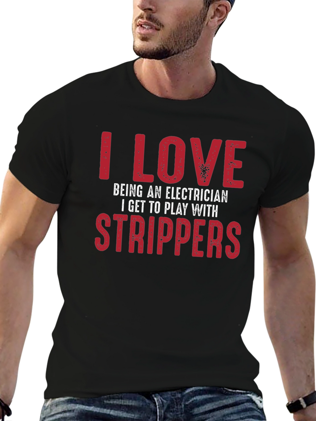 Electrician Strippers T-Shirt Funny Joke