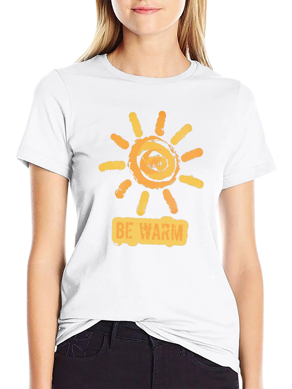 Be Warm Sun Graphic Tee - Casual Comfort