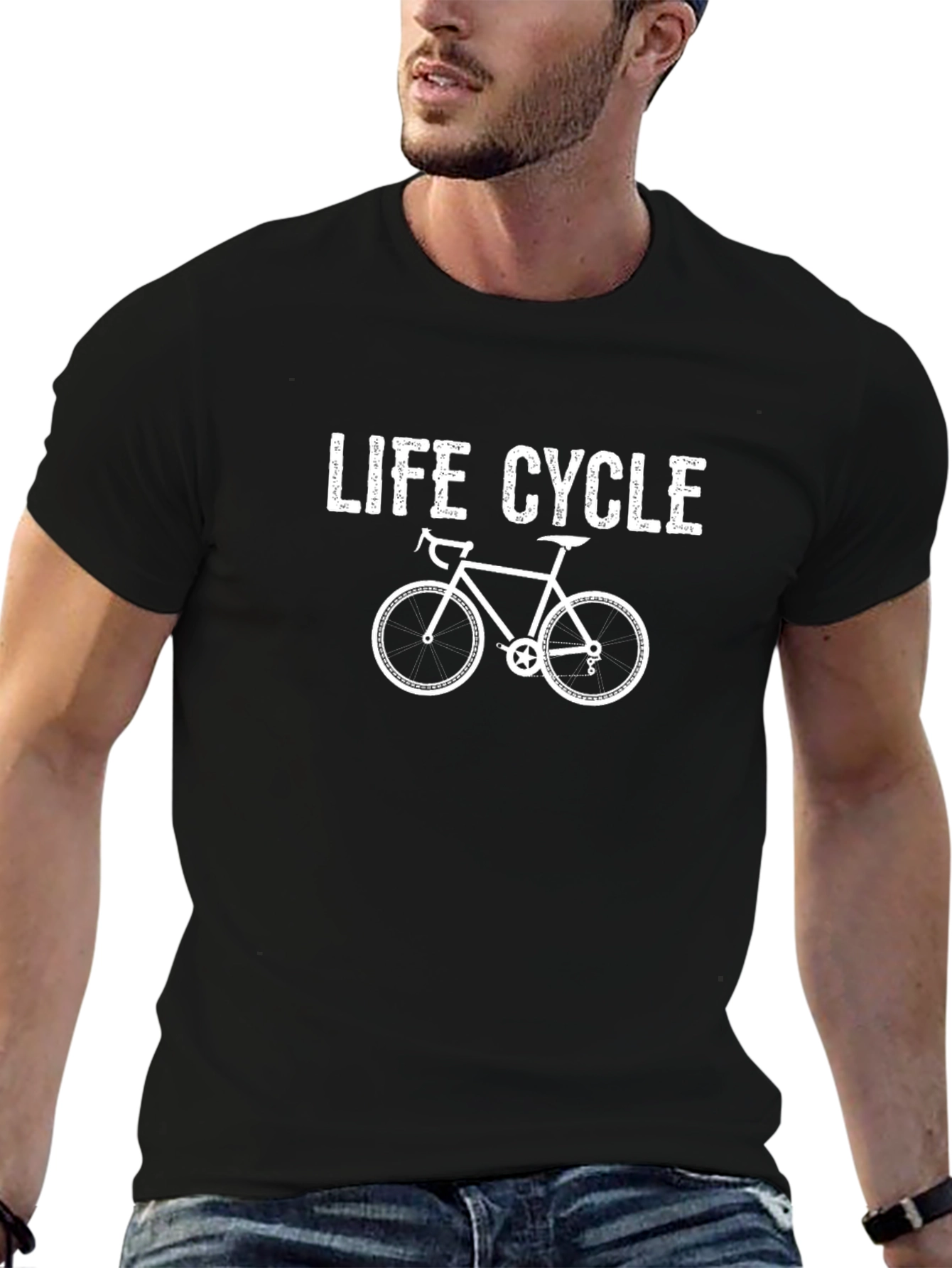 Life Cycle Bike T-Shirt - Cycling Enthusiast Apparel