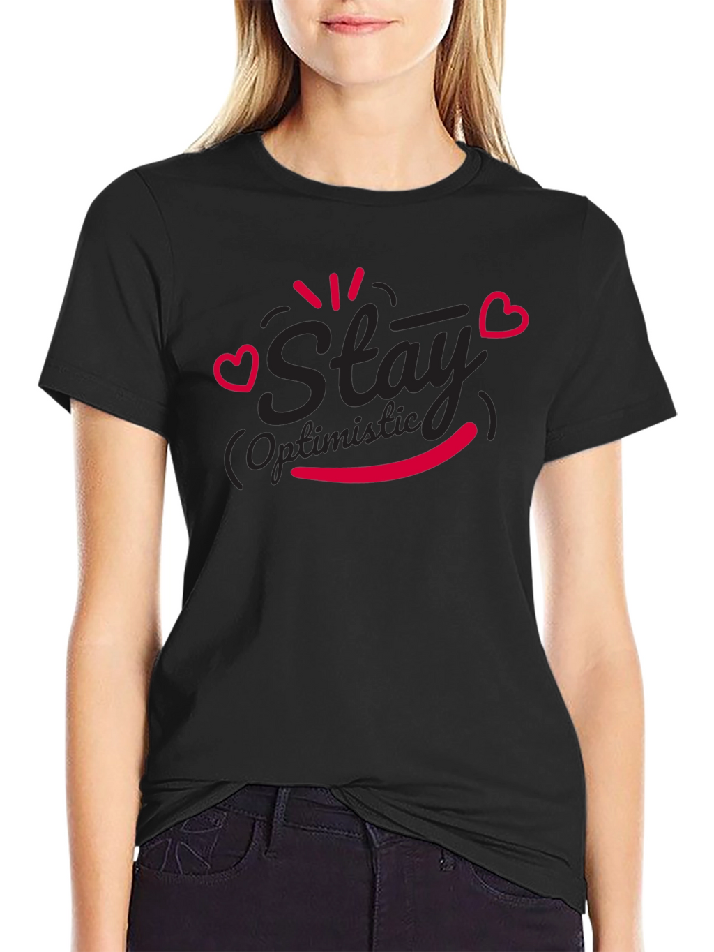Slay Optimistic Black T-Shirt