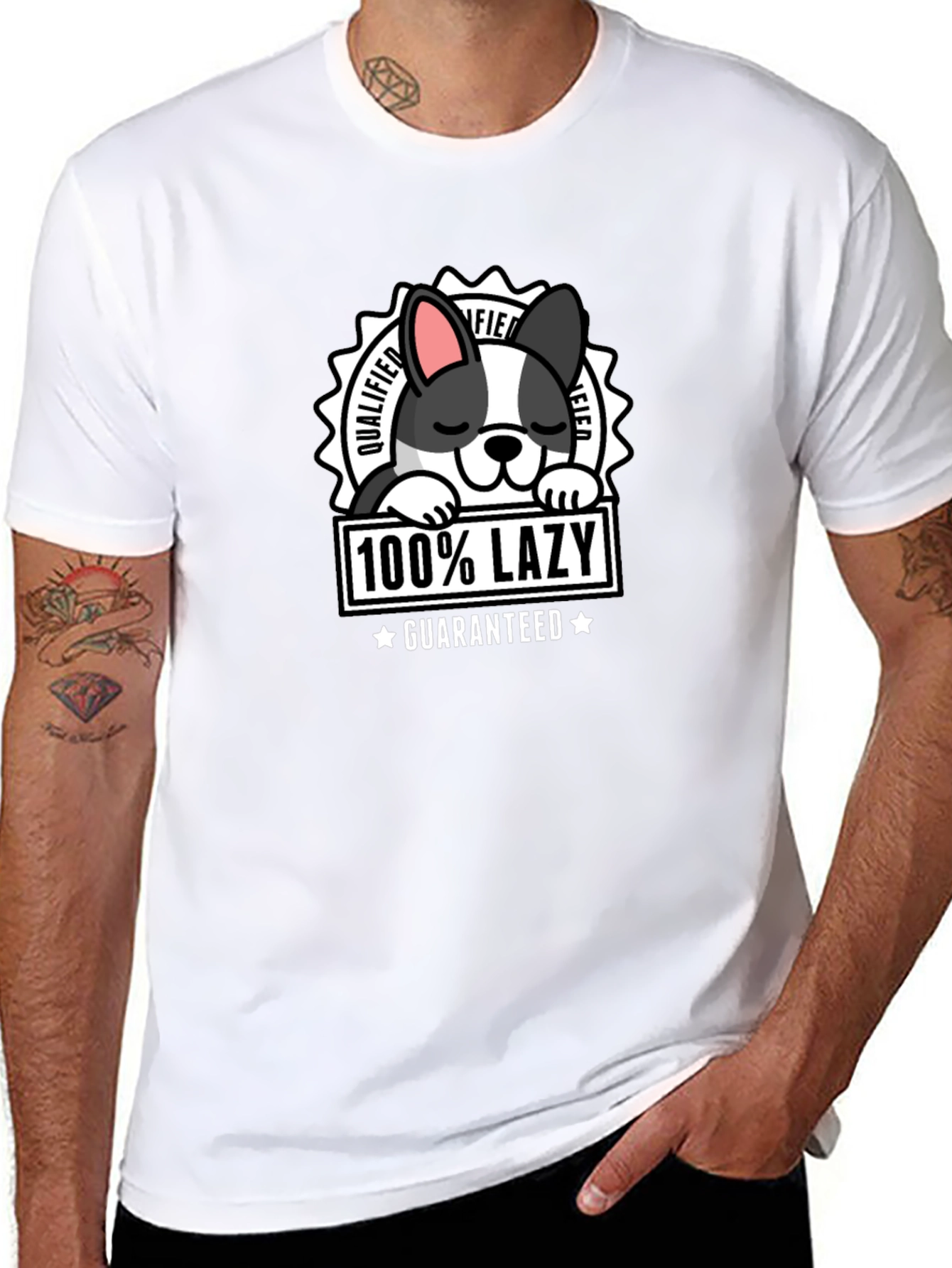 100% Lazy Dog Graphic T-Shirt
