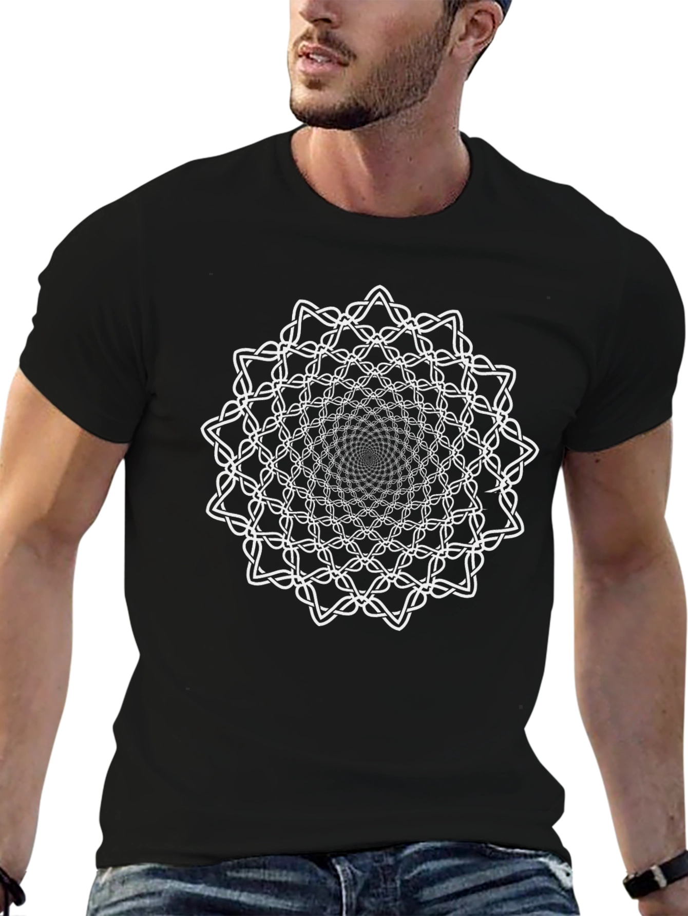 Geometric Mandala Graphic T-Shirt