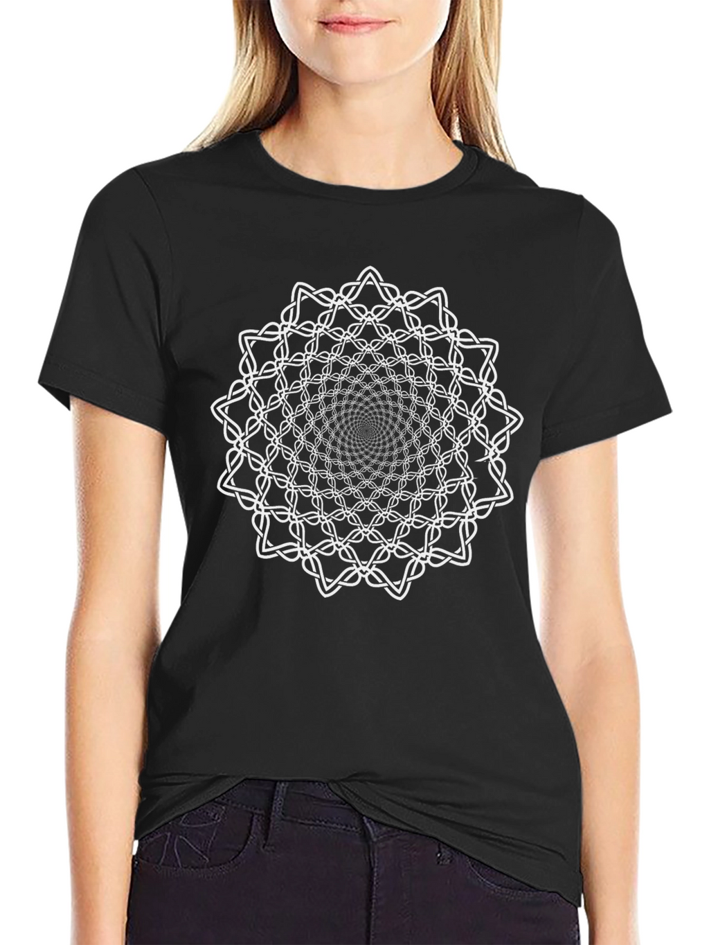 Geometric Mandala Graphic T-Shirt