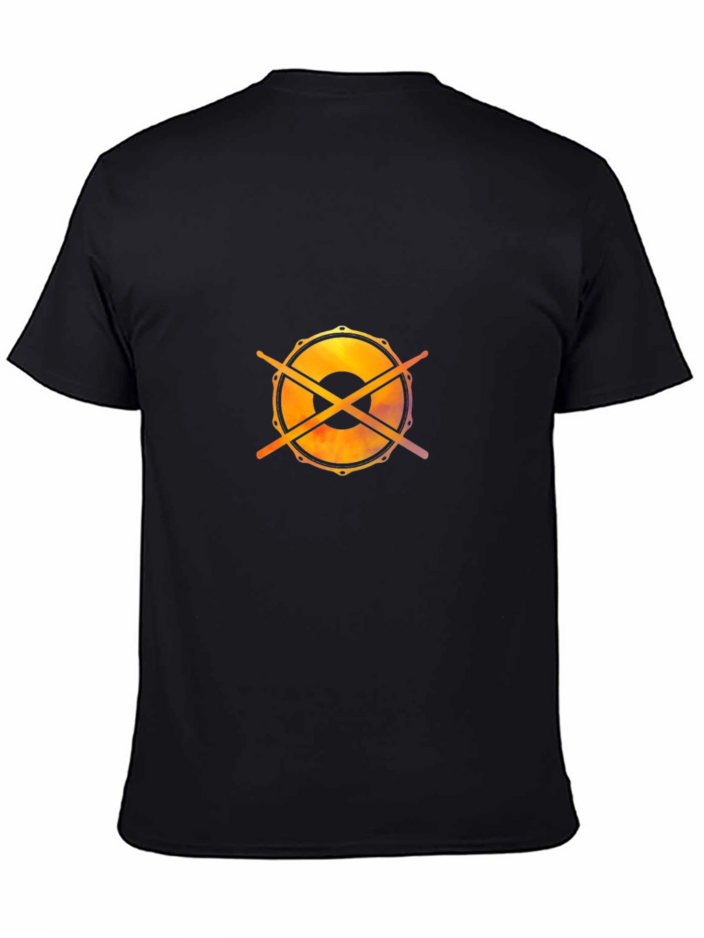 Drum Kit Graphic Tee - Musicians Black Cotton T-Shirt