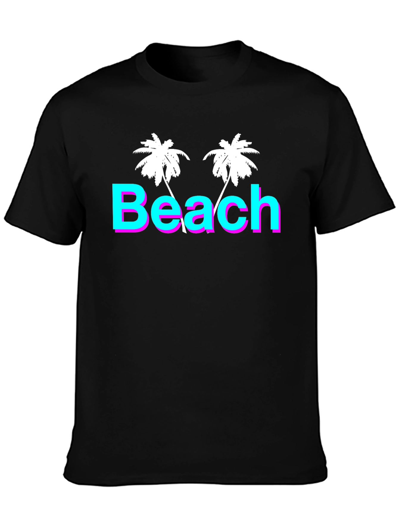 Beach Palm Tree T-Shirt - Retro Summer Vibes