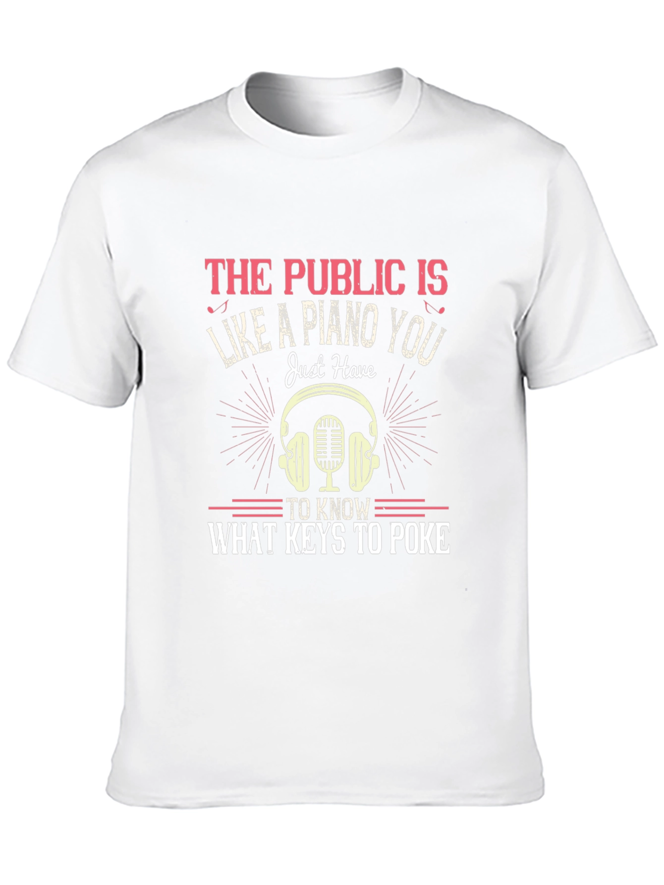 Piano Keys Graphic T-Shirt - Public Humor Tee