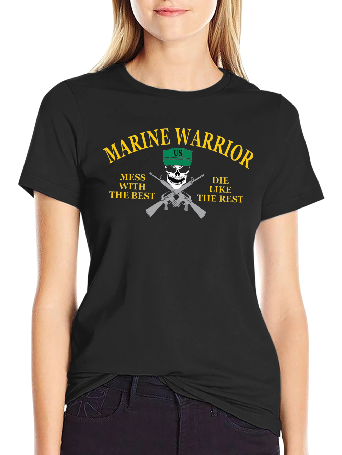 Marine Warrior T-Shirt - Mess With The Best
