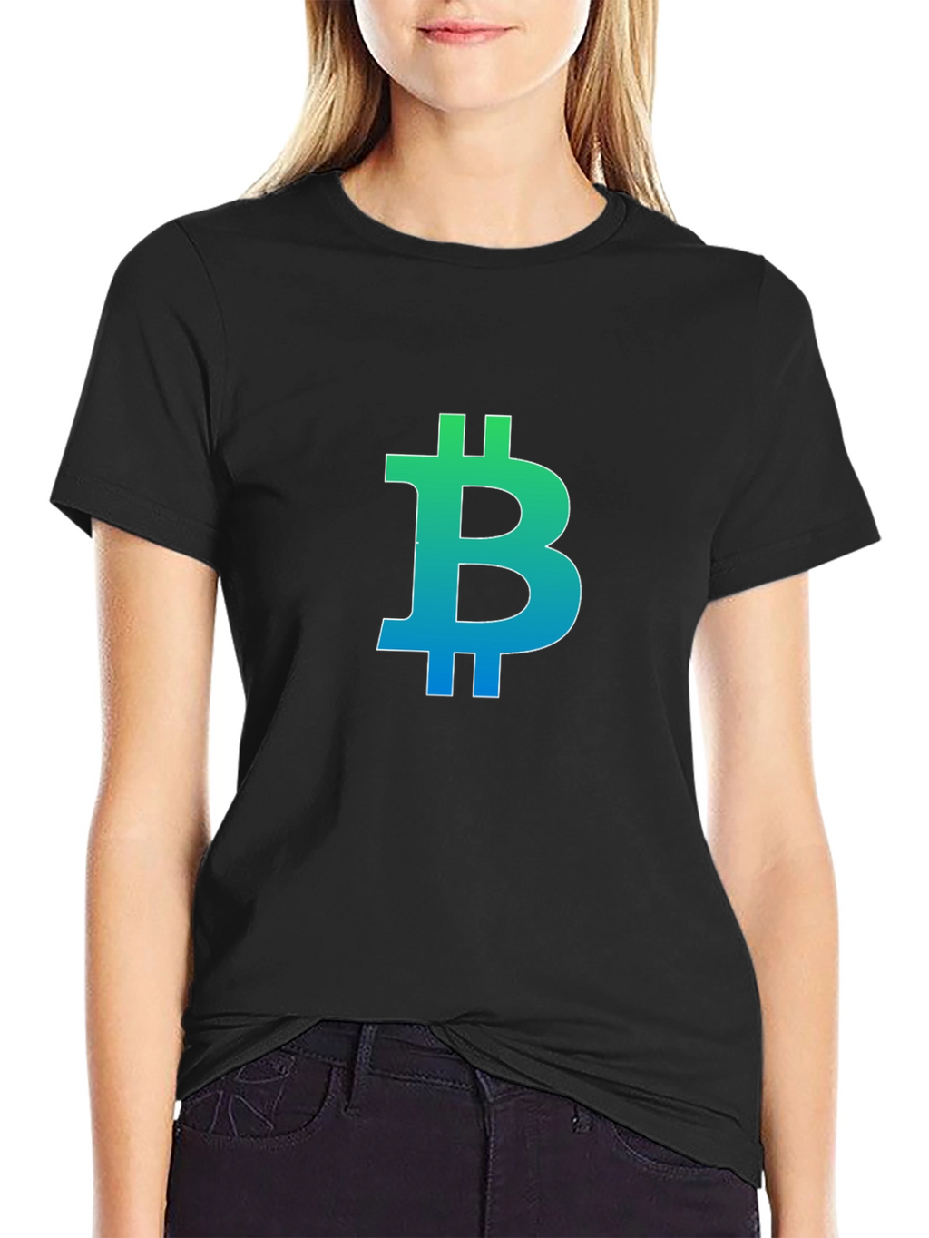 Bitcoin Logo Gradient T-Shirt - Crypto Fashion
