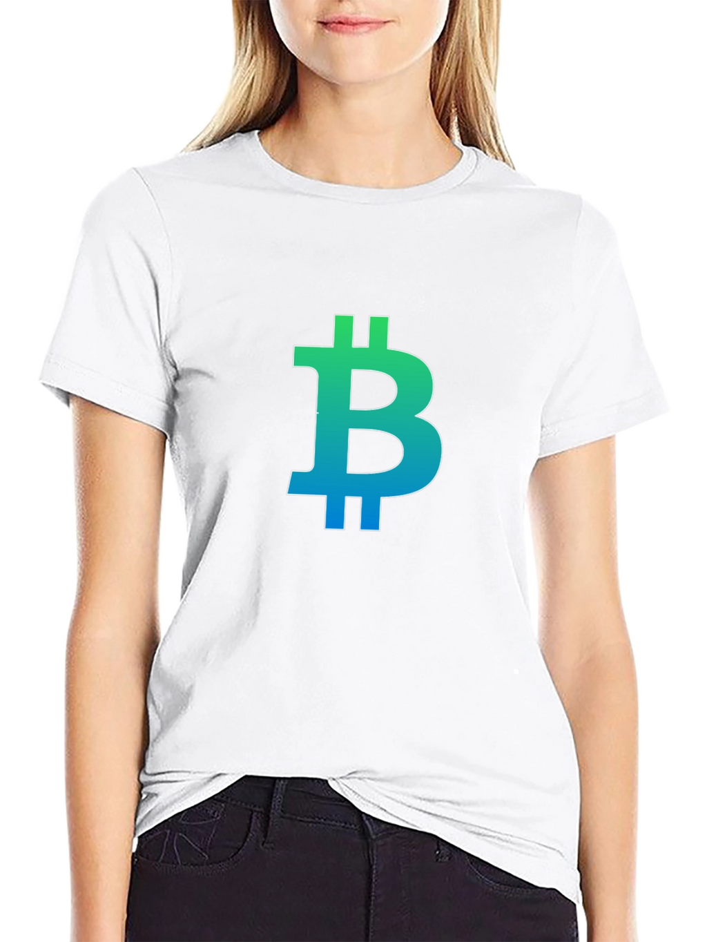 Bitcoin Logo Gradient T-Shirt - Crypto Fashion