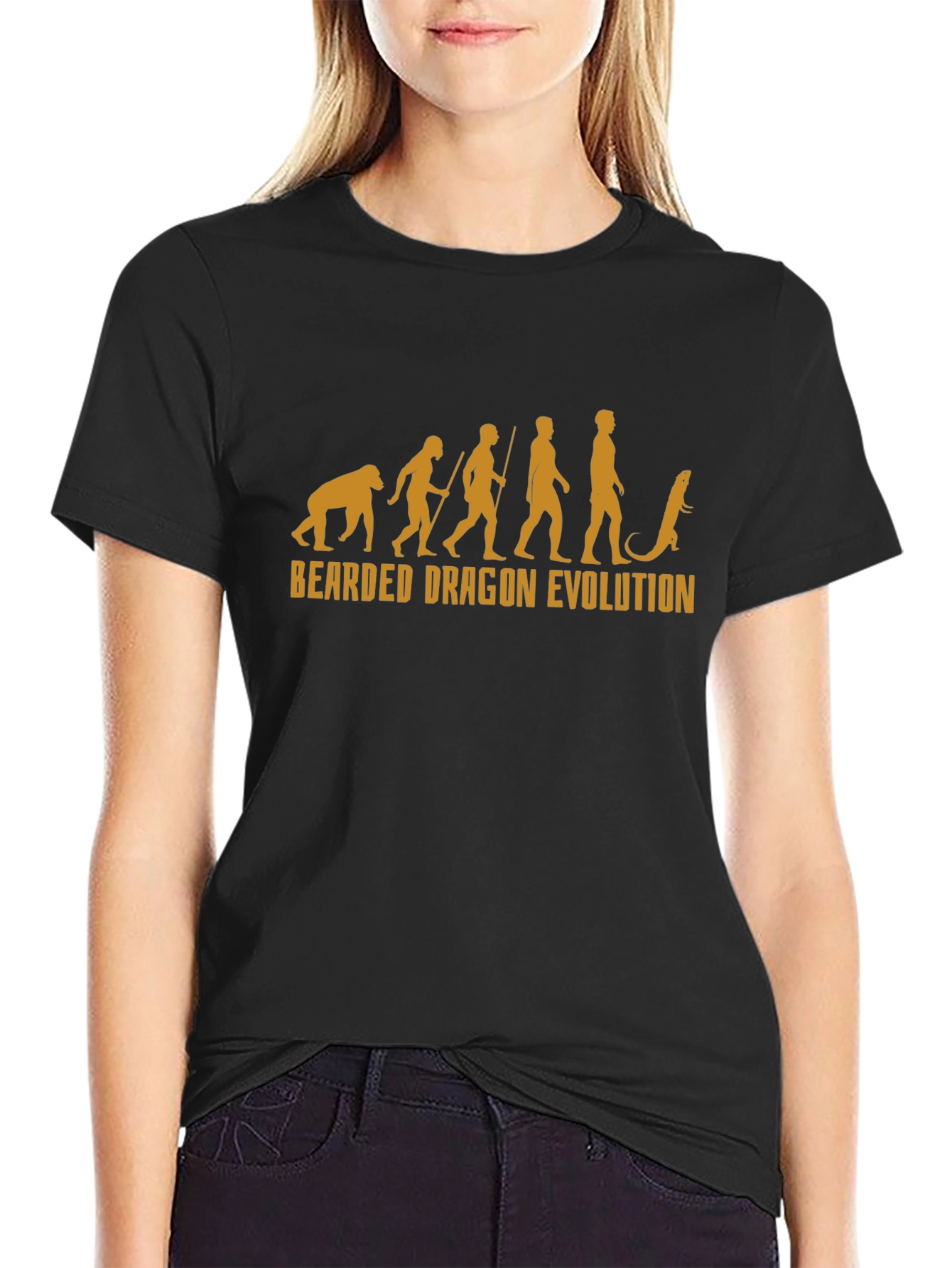 Bearded Dragon Evolution T-Shirt - Novelty Reptile Tee